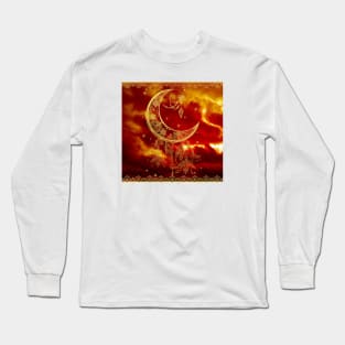 Mandala Fire Moon Long Sleeve T-Shirt